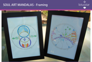 Soul Art Mandalas A4 colour framed